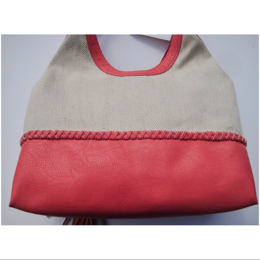 BIG BUDDHA Women’s Coral Tassel Shoulder Bag Tote - Picture 5 of 6
